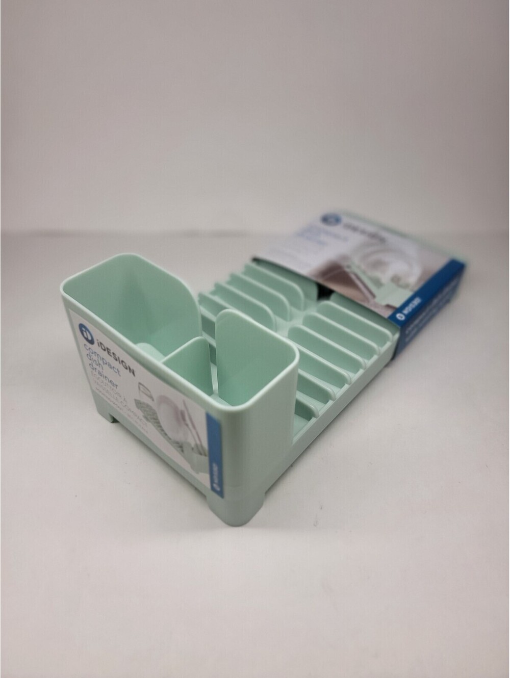 iDesign Kitchen Countertop Utensil Caddy. Compact Dish Drainer